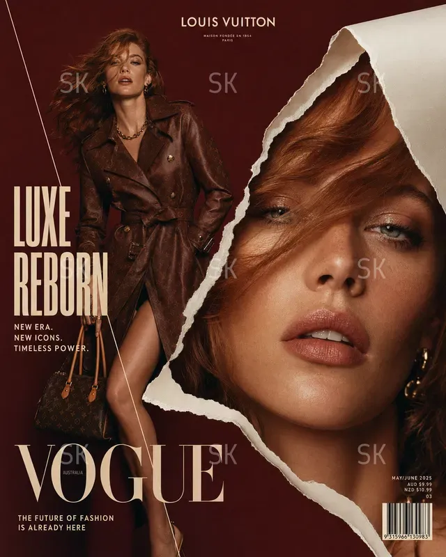 Cinematic Vogue Magazine Torn Covers