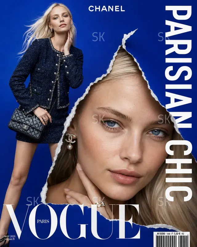 Cinematic Vogue Magazine Torn Covers