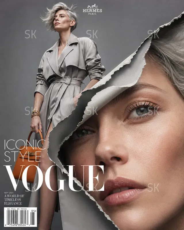 Cinematic Vogue Magazine Torn Covers