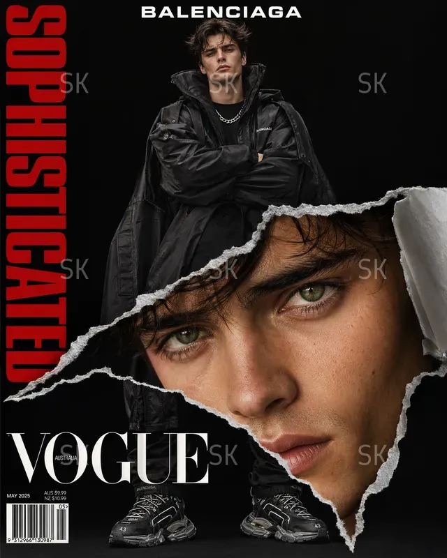 Cinematic Vogue Magazine Torn Covers