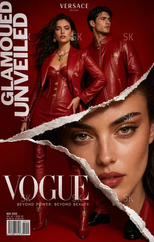 Cinematic Vogue Magazine Torn Covers