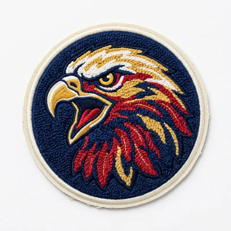 Retro Chenille Embroidery Patch Art