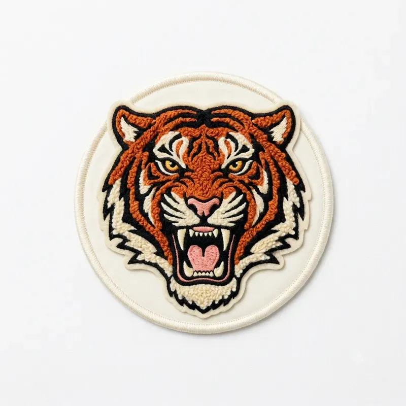 Retro Chenille Embroidery Patch Art