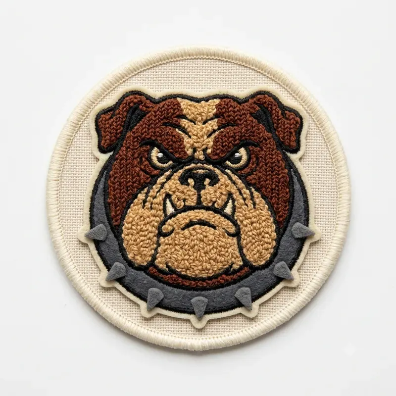 Retro Chenille Embroidery Patch Art