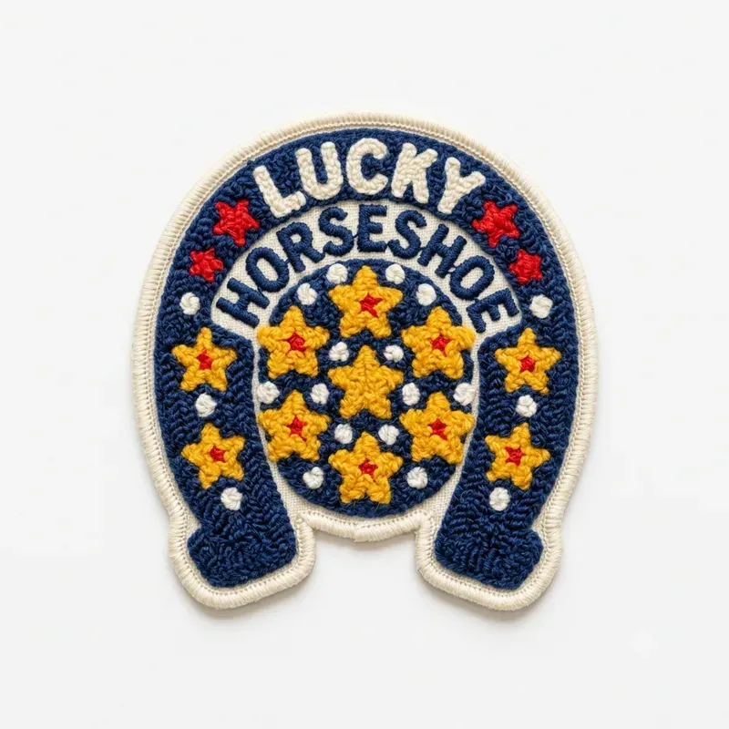Retro Chenille Embroidery Patch Art