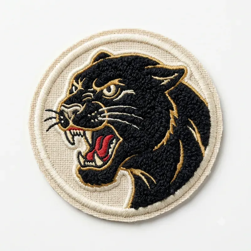 Retro Chenille Embroidery Patch Art
