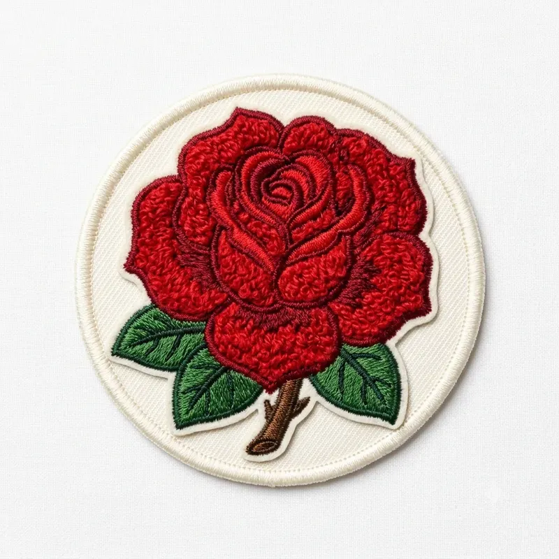 Retro Chenille Embroidery Patch Art