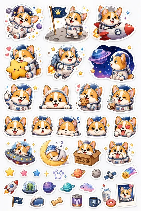 Mascot Sticker Sheet Generator