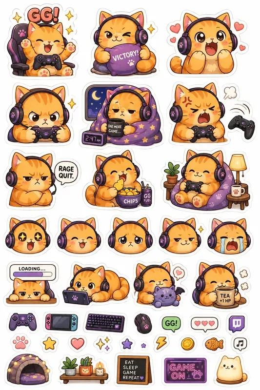 Mascot Sticker Sheet Generator