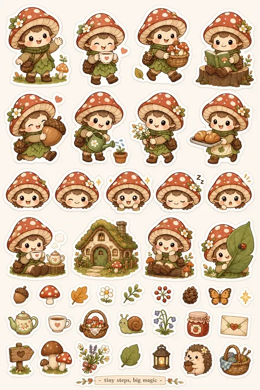 Mascot Sticker Sheet Generator