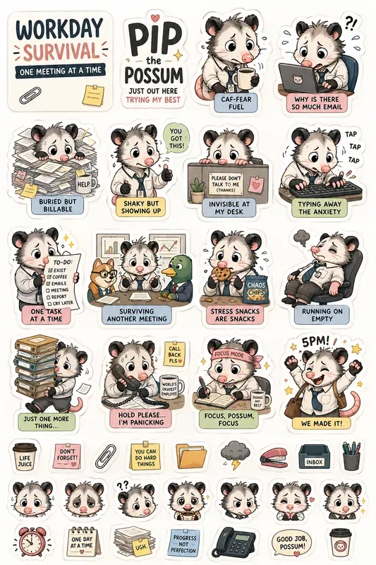 Mascot Sticker Sheet Generator