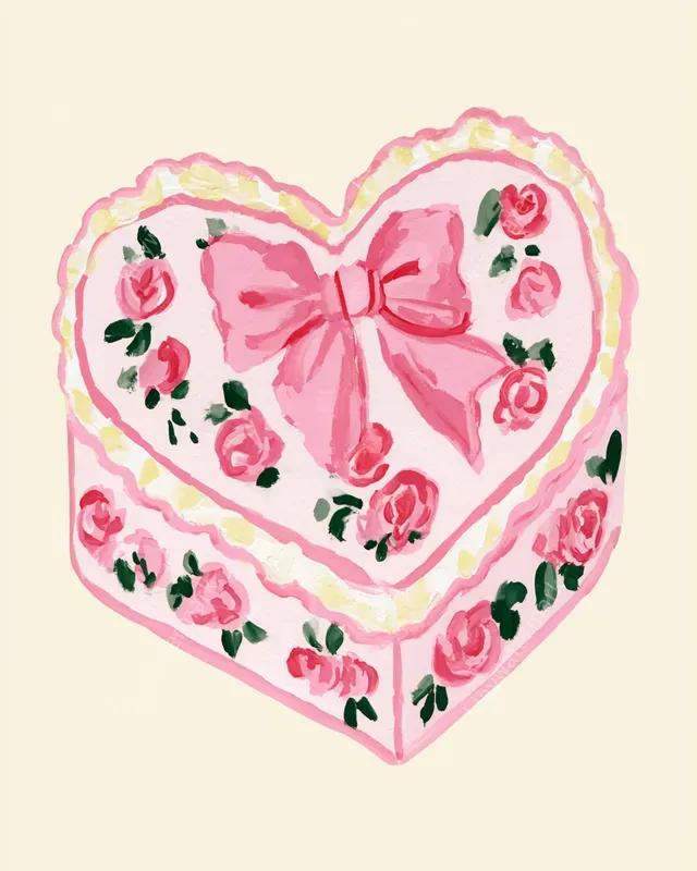 Preppy Coquette Painted Clipart