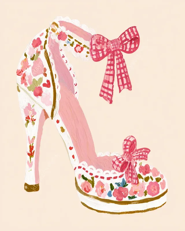 Preppy Coquette Painted Clipart