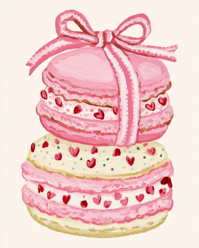Preppy Coquette Painted Clipart