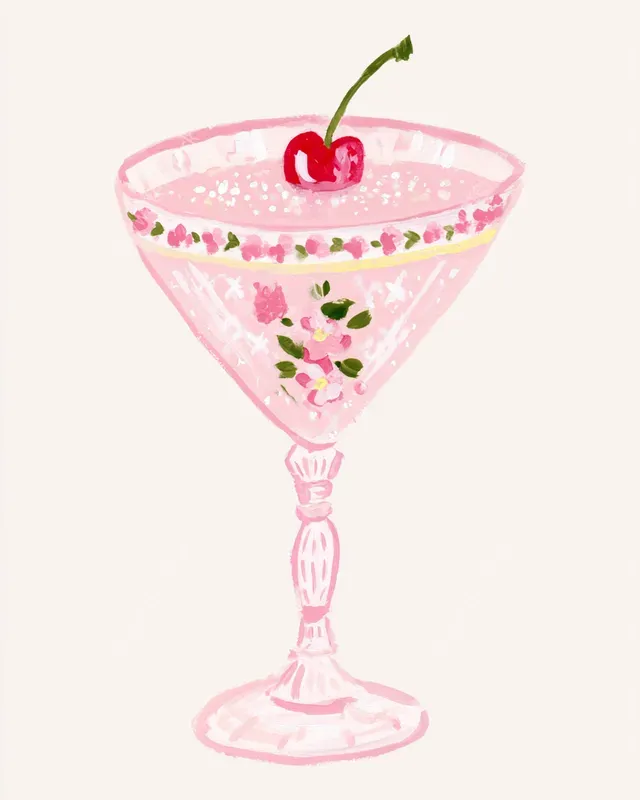 Preppy Coquette Painted Clipart