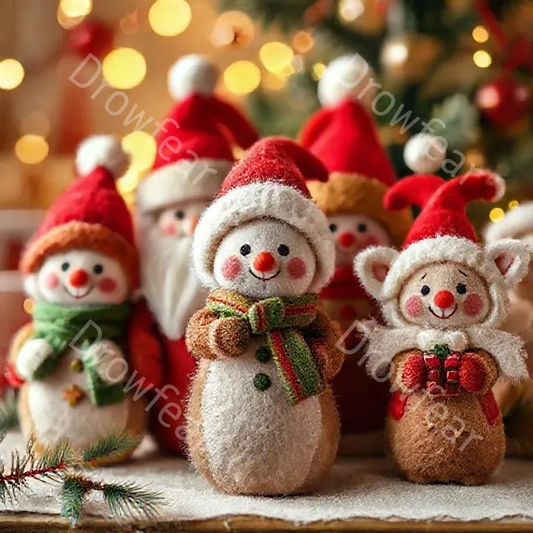 Christmas Felted Dolls
