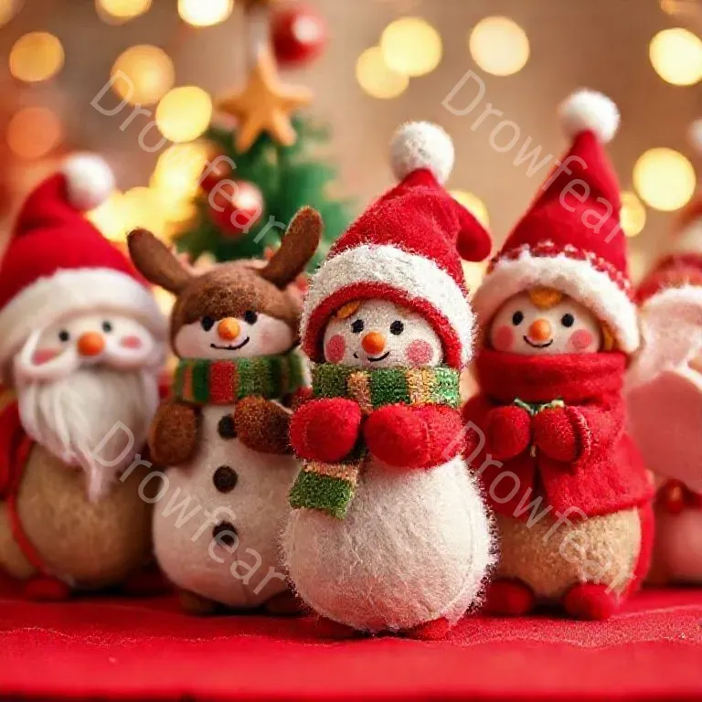 Christmas Felted Dolls