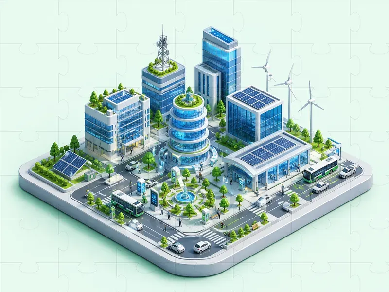 3D Isometric Tech Business Illustrations