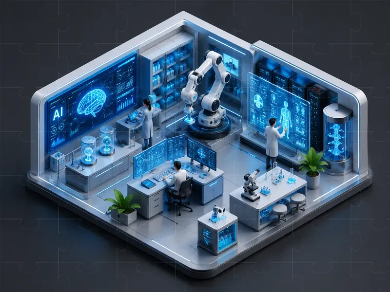 3D Isometric Tech Business Illustrations
