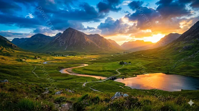 Harmonies Of Blue Gold Wallpapers