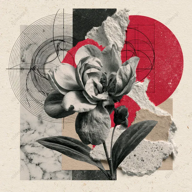 Bauhaus Marble Collages