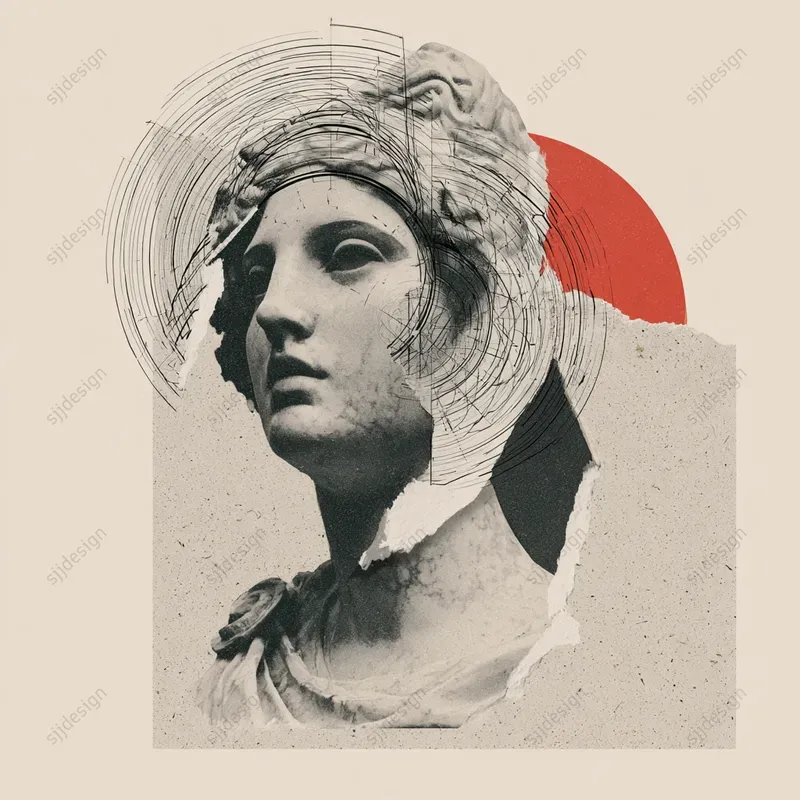 Bauhaus Marble Collages