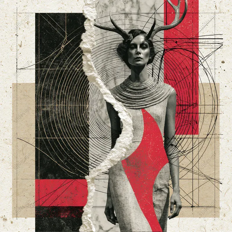 Bauhaus Marble Collages