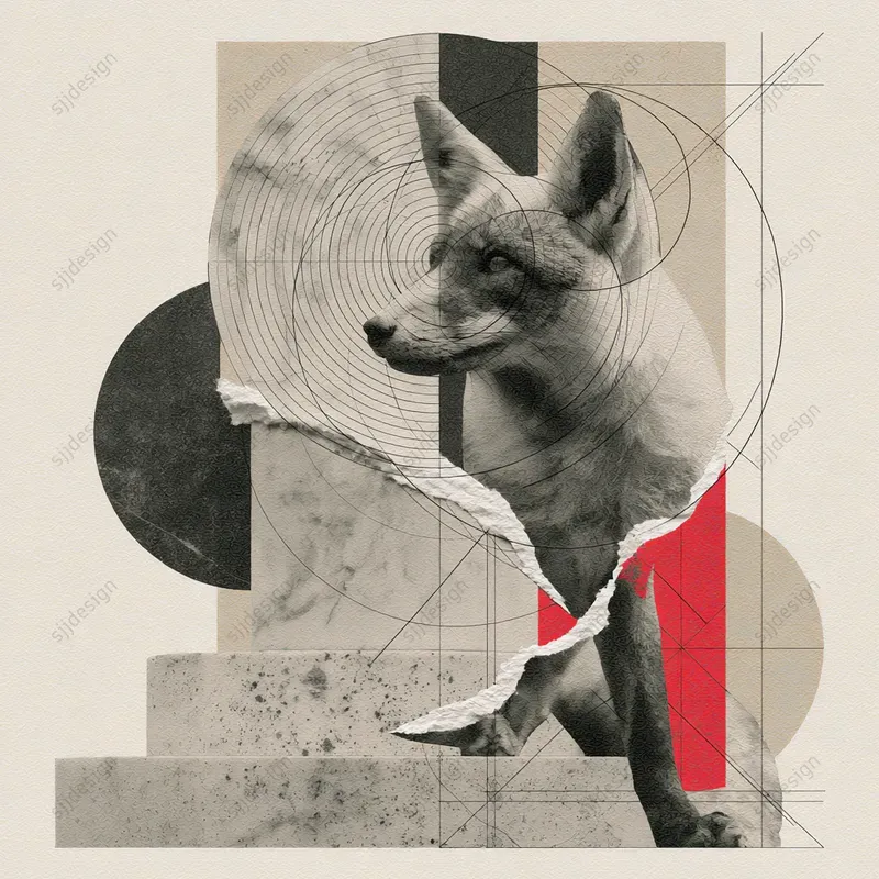 Bauhaus Marble Collages
