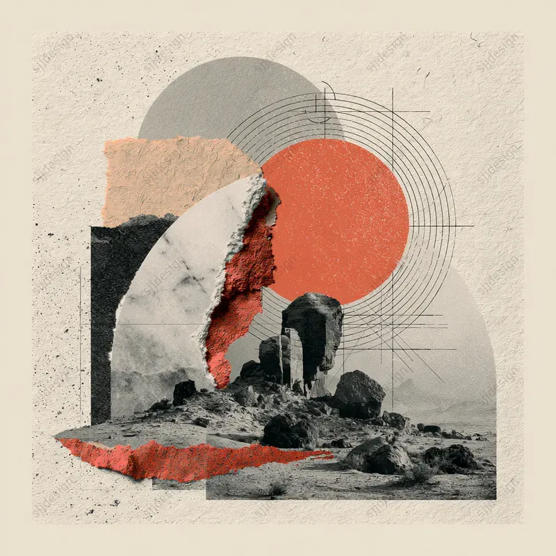 Bauhaus Marble Collages