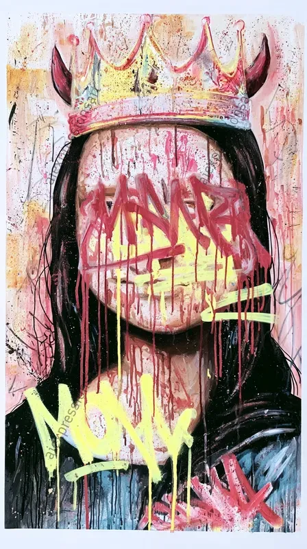 Vandalized Fine Art Urban Graffiti