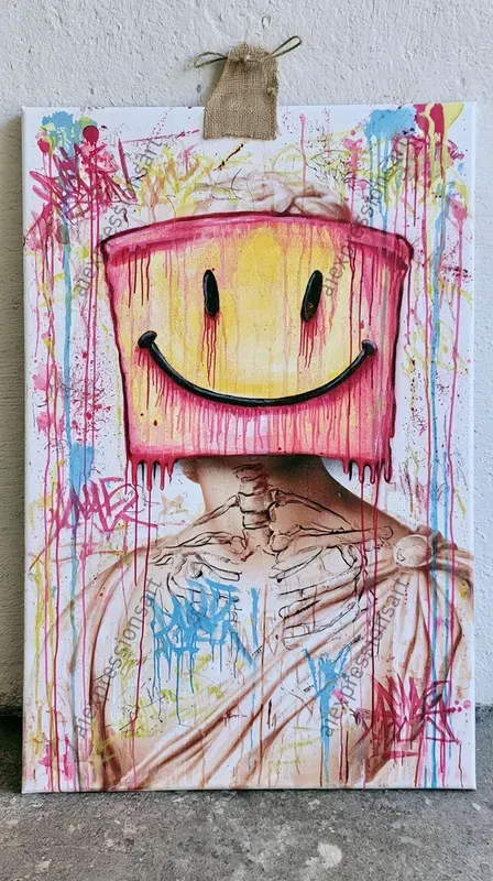 Vandalized Fine Art Urban Graffiti