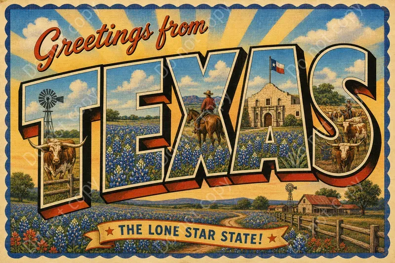 Retro Greetings From Postcards