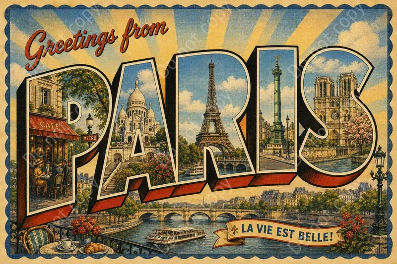 Retro Greetings From Postcards