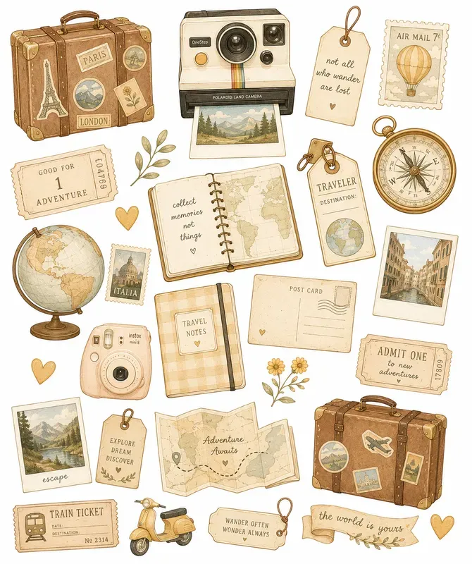 Aesthetic Digital Planner Sticker Sheets