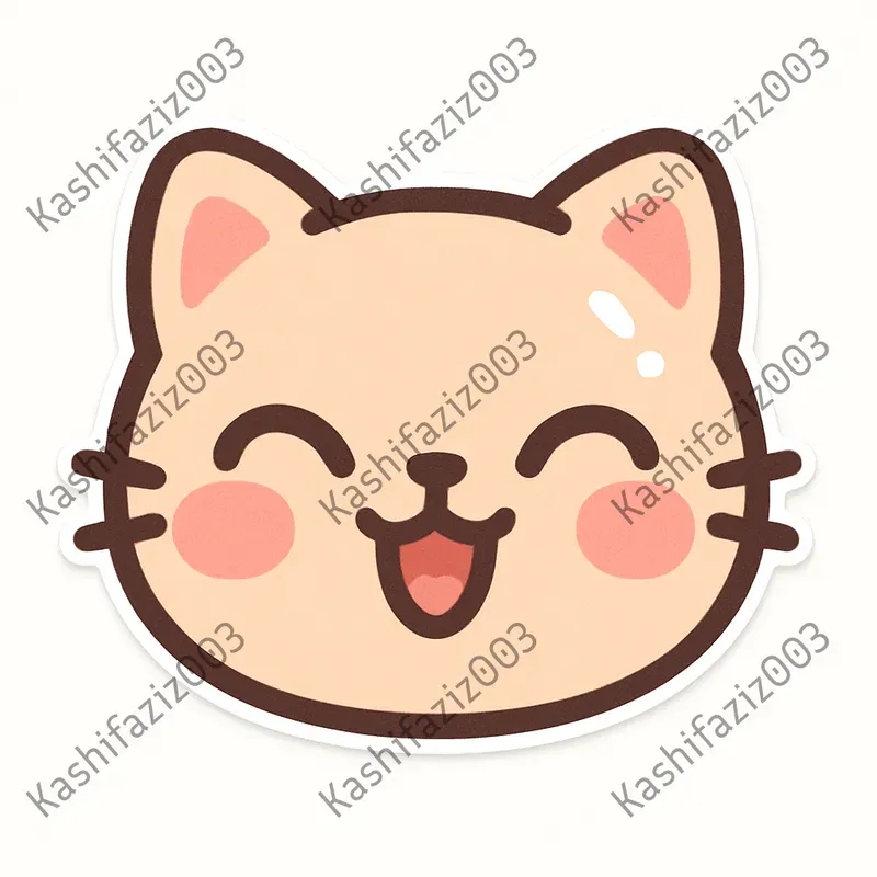 Cute Animal Emoji Sticker Designs