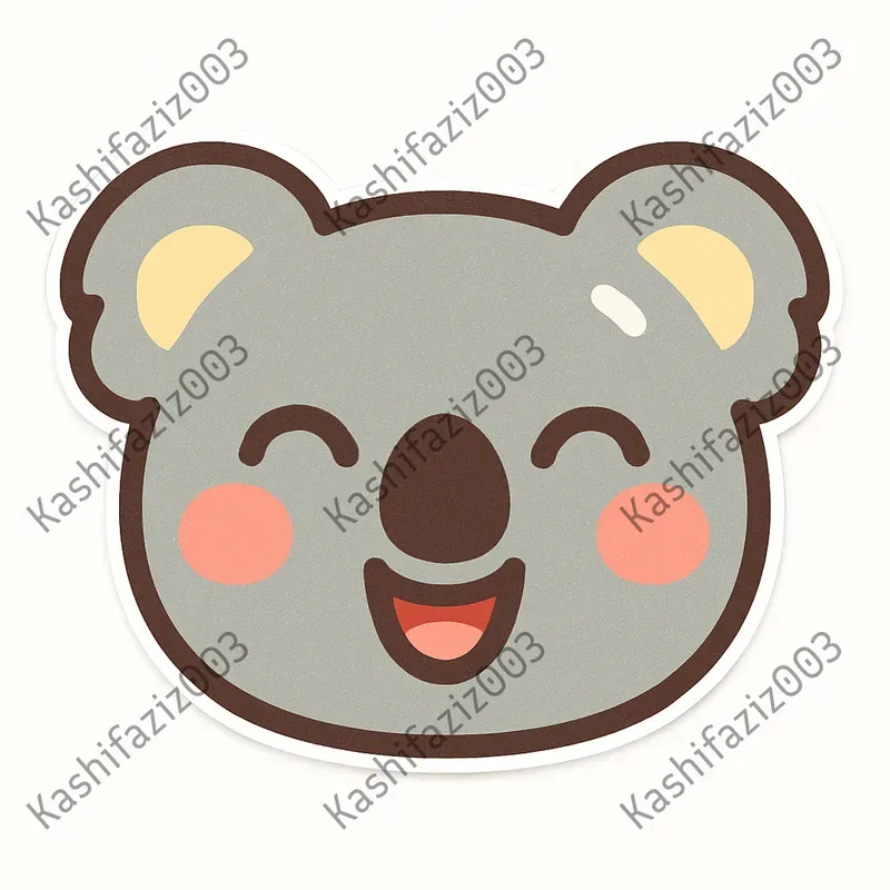 Cute Animal Emoji Sticker Designs