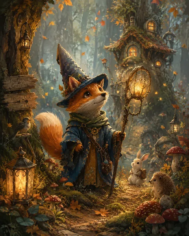 Whimsical Painted Storybook Illustrations
