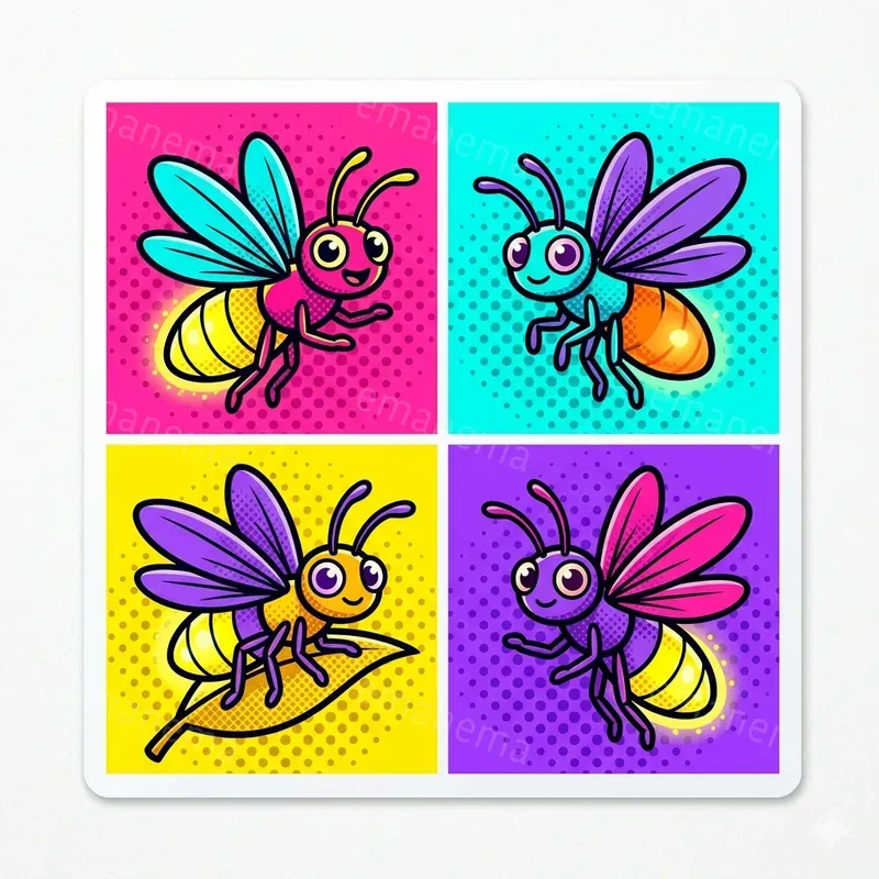 Pop Art Comic Inspired Stickers