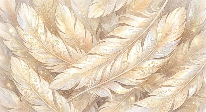Dreamy Glowing Feathers