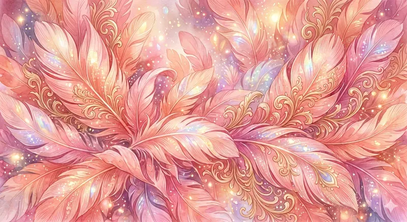 Dreamy Glowing Feathers