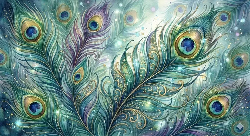 Dreamy Glowing Feathers