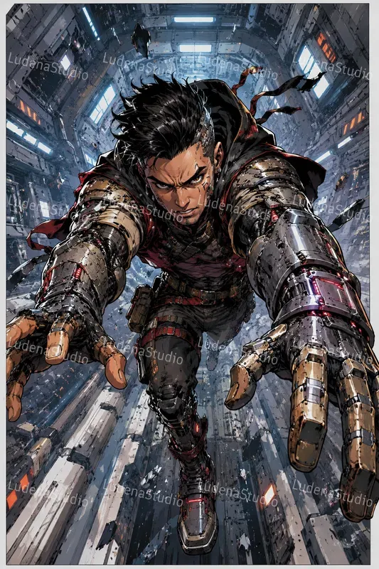 Dynamic Foreshortened Comic Covers