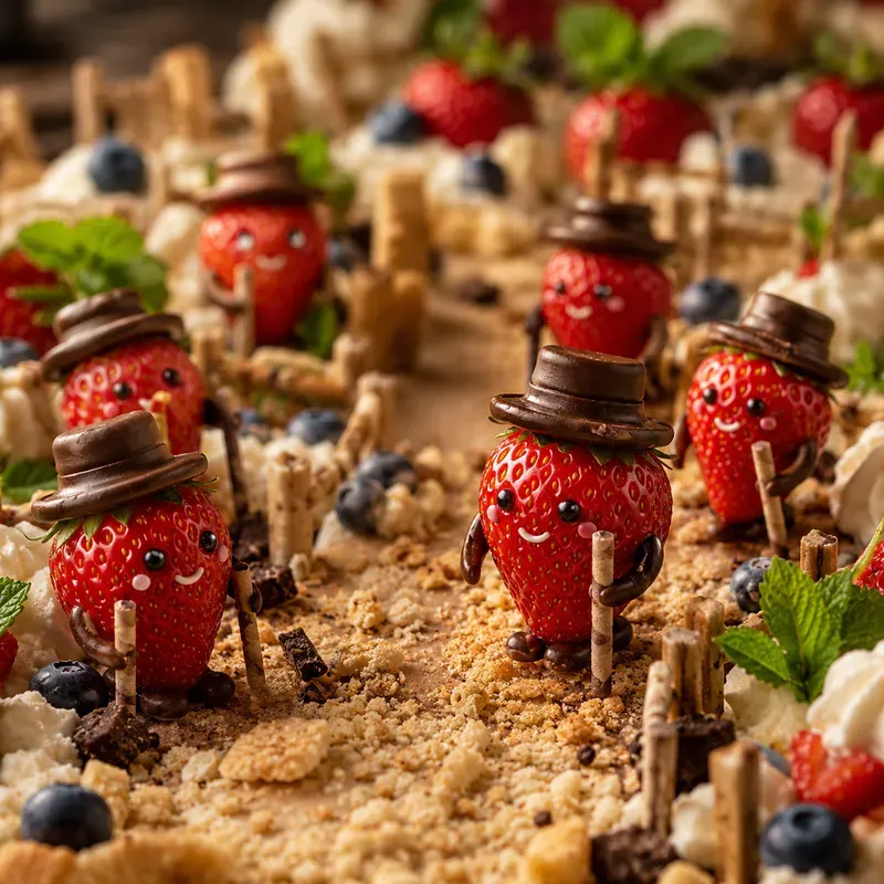 Whimsical Fruit Food Characters