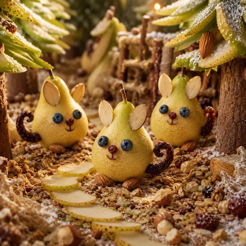 Whimsical Fruit Food Characters