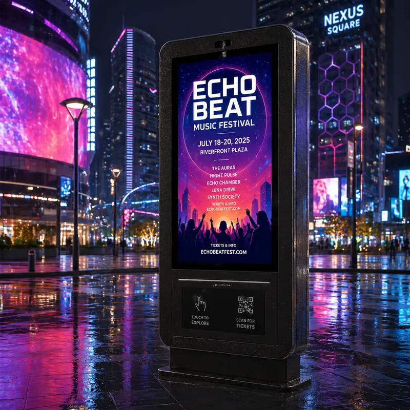 Premium 3D Digital Signage Mockups