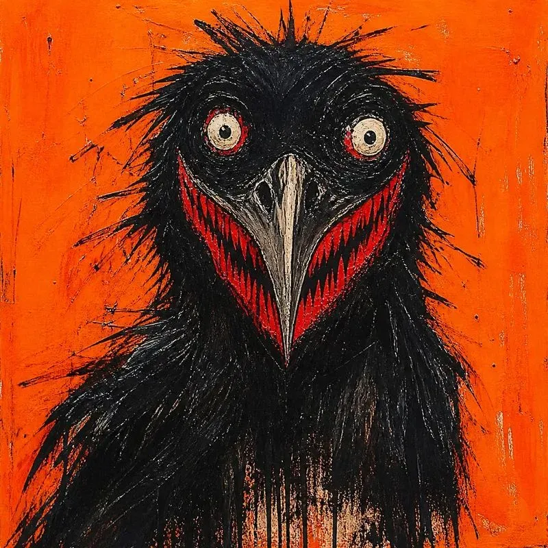Dark Naive Monster Expression Art