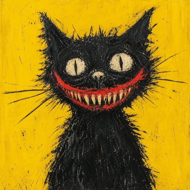 Dark Naive Monster Expression Art