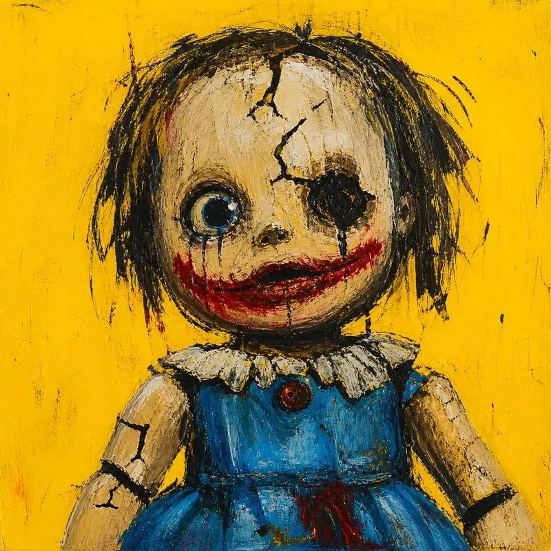 Dark Naive Monster Expression Art