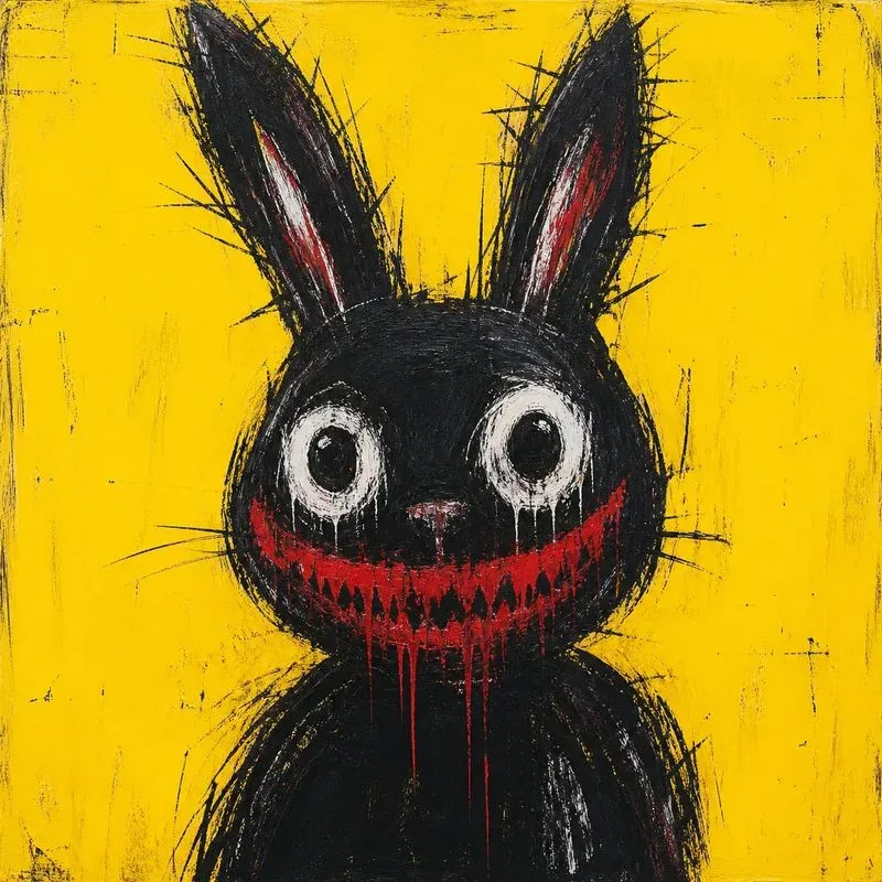 Dark Naive Monster Expression Art