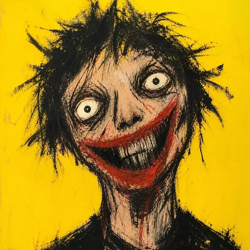Dark Naive Monster Expression Art